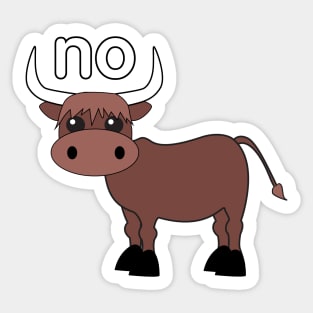 No Bull Sticker